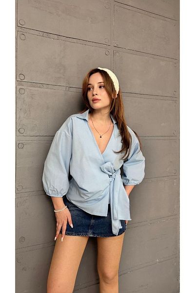 Ekim Store Cămașă cu legături groase pe partea intercalată