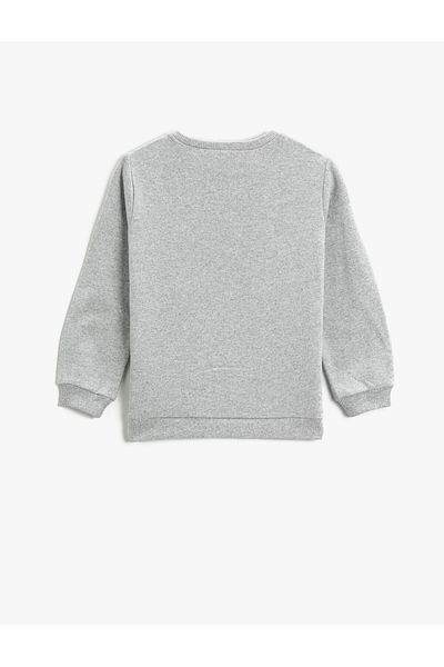 Koton Sweatshirt Long Sleeve Printed Crew Neck