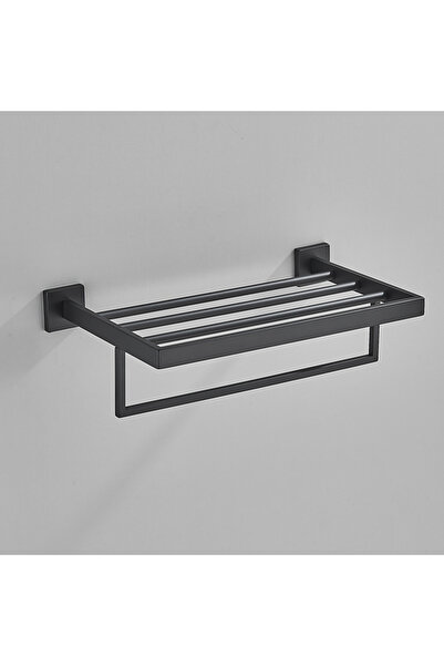 Blackswan Design Suport prosoape baie, Blackswan, Tip M22, cu cinci bari, model negru mat, 40 cm