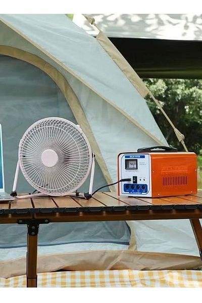 ACCEPT Solar Power System With 12v Solar Panel, 4 Bulbs And Mobile Charger Outlet