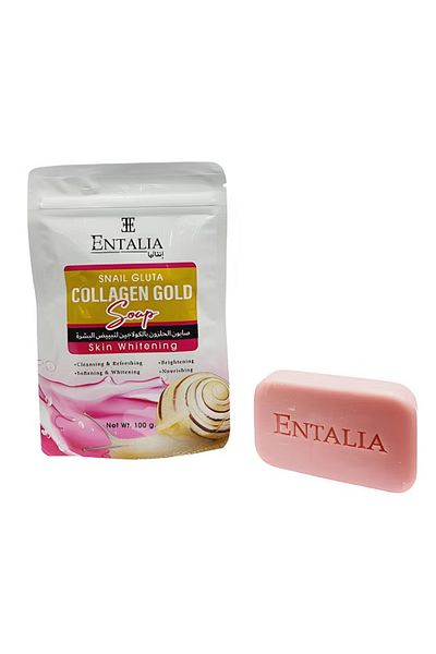 ENTALIA Thai snail soap with collagen for skin whitening works amazingly and quickly to whiten the skin 100 grams