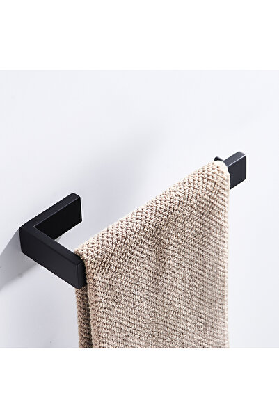 Blackswan Design Set accesorii baie, Blackswan, Tip M9, 4 piese, model negru mat, dimensiune 62 cm