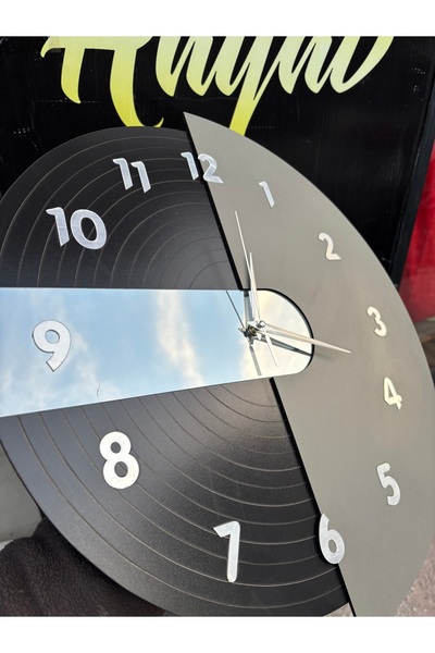 Nixar Desing Bozcali Duvar Saati, Rustik Duvar Saati,43cm Sessiz Saat,Ahşap Duvar Saat, Dekoratif Saat, Wall Clock