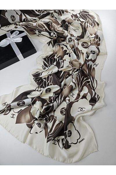 Webinay Home Νέα σεζόν Floral Rose Pattern Voile Silk Shawl