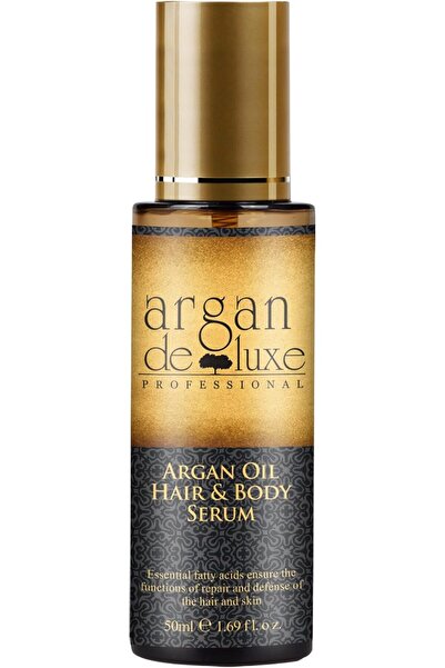 argan de luxe سيروم أرجان ديلوكس للشعر والجسم 50 مل مع تركيبة فيتامين E