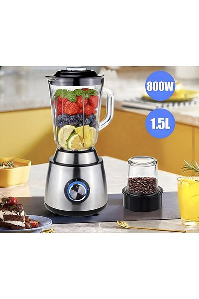 SOKANY 2 in 1 Juicer Blender, 800W SS, 1.5L Capacity, Smoothie Maker & Grinder for Fruits & Veggies