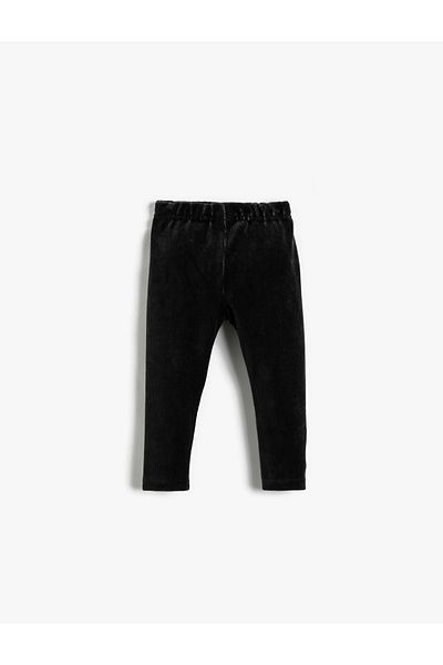 Koton Basic Ribbed Leggings with Elastic Waist