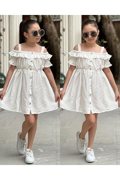 WARDA White Dress for Girl