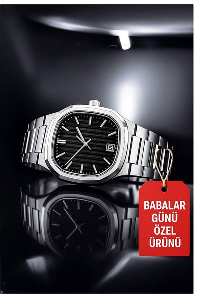 pullmarkt مع التقويم - ساعة يد رجالية