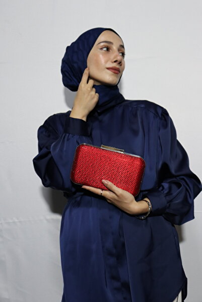 BUKAWEAR Women's Red Beaded Evening Dress Bag