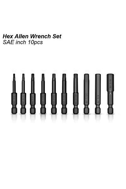 choice2 مجموعة رؤوس مثقاب كهربائية بمفتاح ربط سداسي الرأس SAE، مفك براغي 1/4 ...