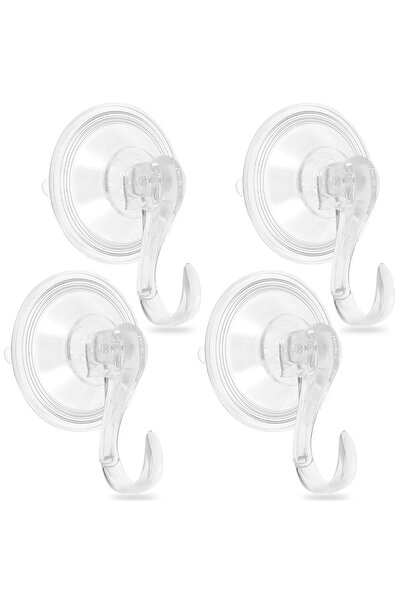 Choice Transparent 4PCS B 2Pcs Suction Cup Hooks for Shower Heavy Duty Vacuum...