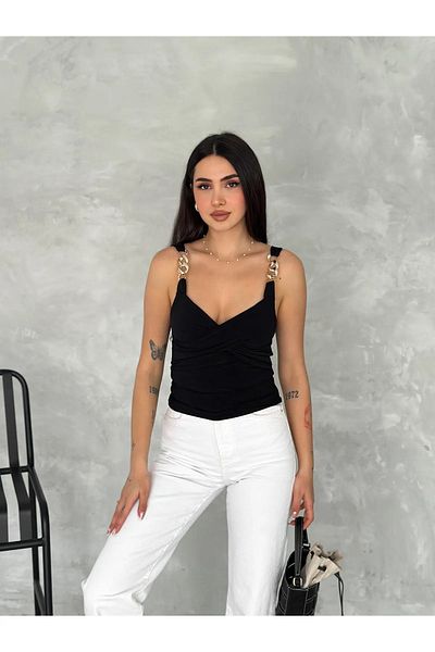 SEVOS Sandy Fabric Chain Strap Low-Cut Bluz