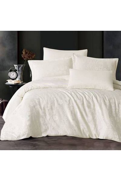 Pazar Home Bedding مفرش نفرين جاكار بحشوة ثابتة من 6 قطع كروسيل