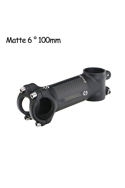 Choice ساق مقود دراجة TOSEEK غير لامعة 6 درجات 100 مم من الكربون والألومنيوم ...