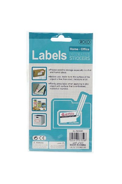 Roco Name Labels Border Sheets Red