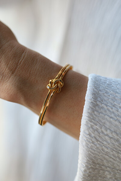 Yenigün Kuyumculuk 14 Ayar Altın Ajda Modeli Düğüm Kelepçe