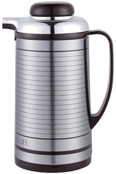 LYNX Vacuum Insulated Flask - Stainless Steel Thermal Thermos for Hot and Cold Drinks, Silver