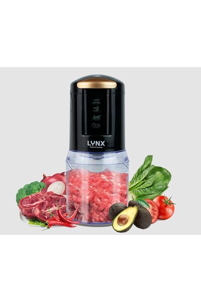 LYNX Electric Vegetable Chopper 0.5 Liter 450 Watts by Lynx, Unbreakable Polycarbonate Jar, Two Speeds, B
