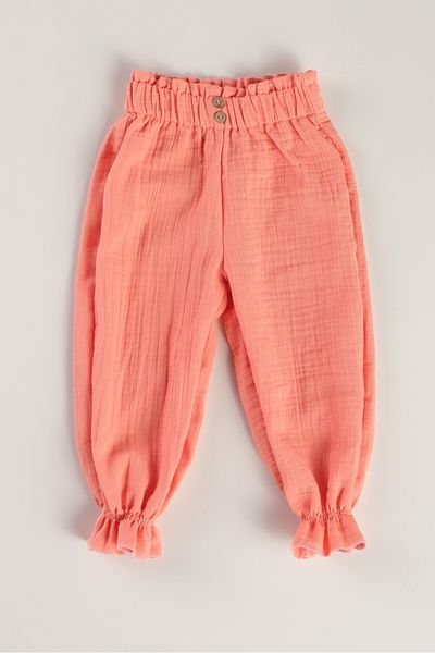 Bondberro 100% Cotton Muslin Fabric Baby Girl and Child Trousers