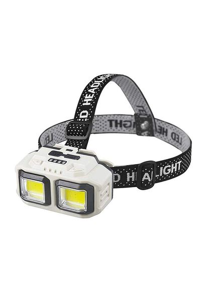 SIKS Led Headlamp, Usb Charging, Motion Sensor, 4 Light Modes, Battery Indicator, Beige