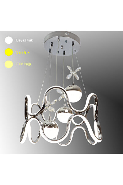 TT AYDINLATMA TT336-3TPL-KR TT Aydınlatma Krom Kaplama 3 Toplu 3 Renk Modüllü...