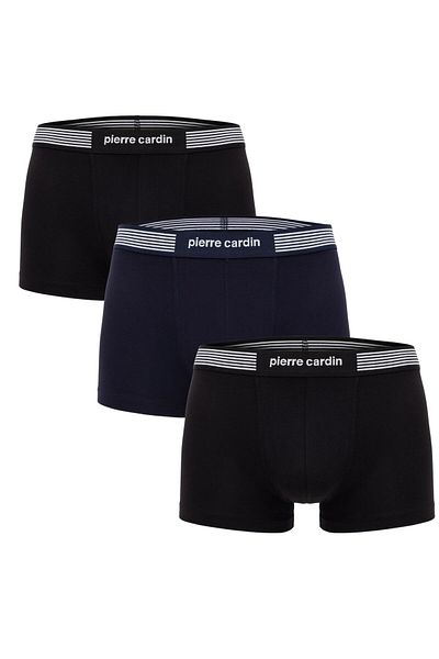 Pierre Cardin Modal 3 Pack Black Navy Blue Boxer 4.q.7.k.1.k