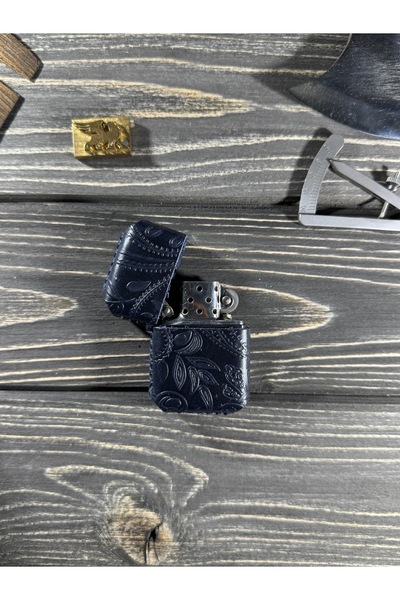 griffon leathers goods craft Kişiye Özel Benzinli Premium Deri Kılıflı Çakmak