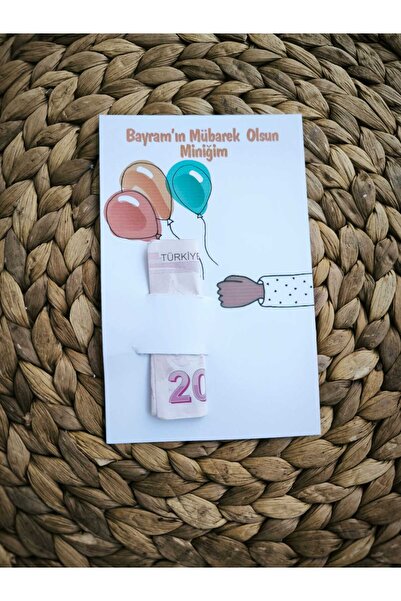 SelisCraft 16'lı İyi Bayramlar Tebrik Kartı - Para Kartı - Bayram Harçlık Kar...