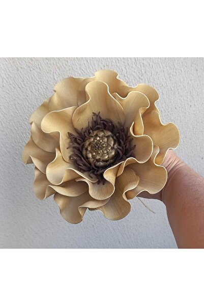 kutmen Lateks Gold Rengı Büyük Bohça,valiz Süsü Veya Vazo Cıcegı Eva (YAPAY Ç...