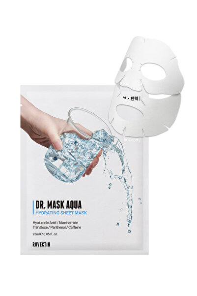 Rovectin Dr. Mask Aqua - 7 Farklı Hyaluronik Asit Ve Pantenollü Nemlendirici ...