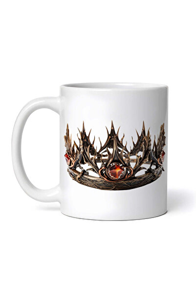 OEM Cană albă personalizată, Coroana de Foc, Inovatix®. 330 ml