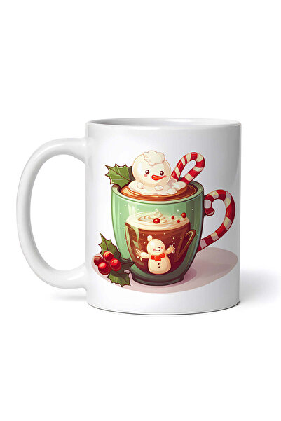 OEM Cană albă personalizată, ciocolată caldă Tiana, Inovatix®. 330 ml