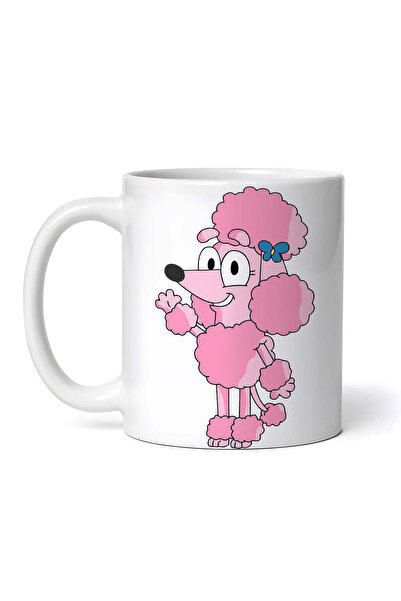 OEM Cană albă personalizată, Coco Bluey cu fundă, INOVATIX®. 330ml