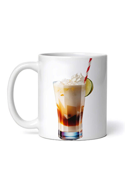 OEM Cană albă personalizată, Cocktail Rusesc Alb cu frișcă și lămâie, INOVATI...