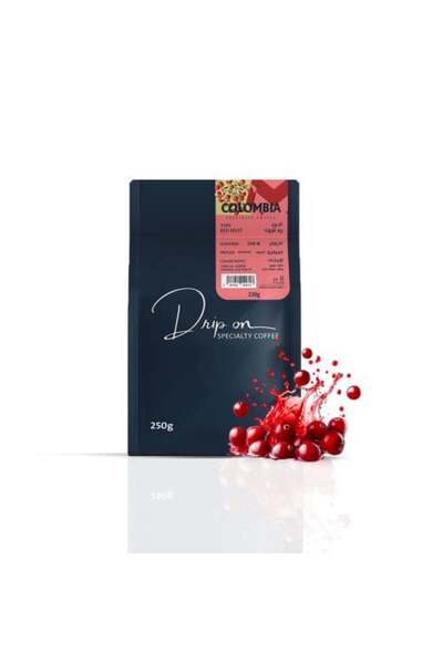 Drip on coffee حبوب قهوة خاصة من كولومبيا | فاكهة حمراء لاهوائية ٢٥٠ غرام
