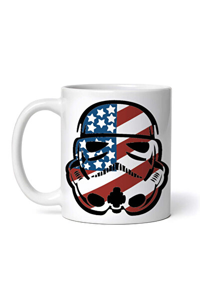 OEM Cană albă personalizată, Star Wars America Casca, Inovatix®. 330 ml