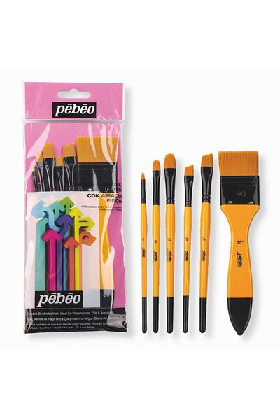 Pebeo Brush Set 6 Set 8
