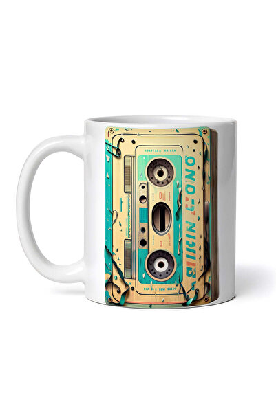 OEM Cană albă personalizată, casetă audio, Inovatix®. 330 ml