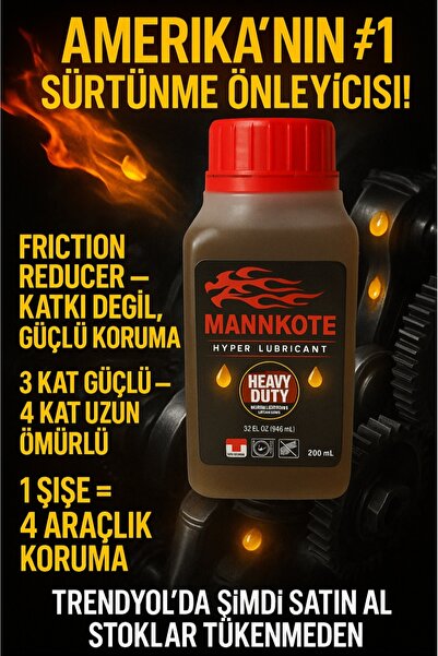 MANN MannKote motor koruyucu&aşınma önleyici&duman kesici 200 Ml Usa