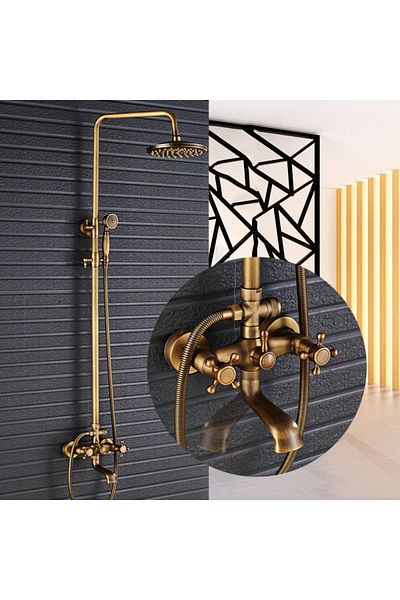 Blackswan Design Baterie dus, Blackswan, Tip M38.1, model bronz antichizat, dimensiune 25 cm
