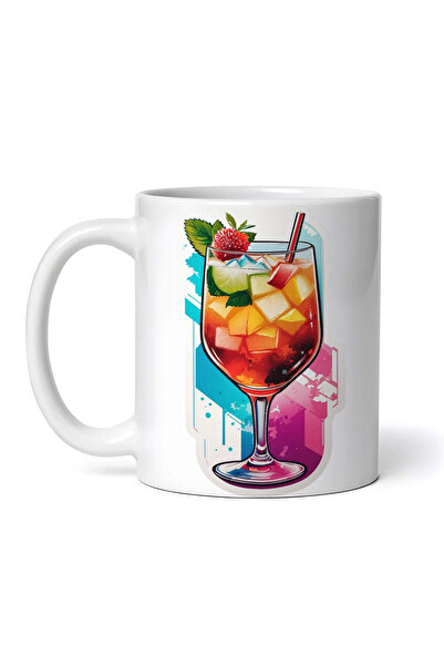 OEM Cană albă personalizată, Cocktail cu gheață, INOVATIX®. 330 ml