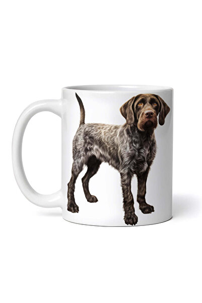 OEM Cană albă personalizată, Brac german cu păr scurt, Inovatix®. 330 ml