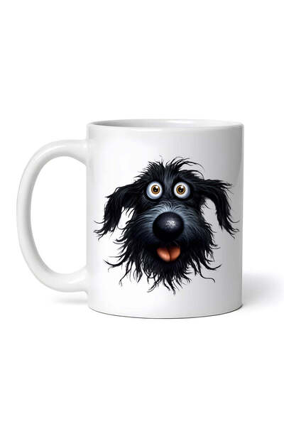 OEM Cană albă personalizată, The Mad Dog Black, Inovatix®. 330 ml