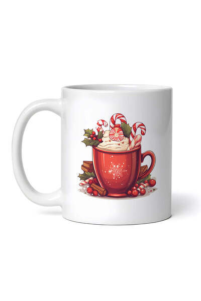 OEM Cană albă personalizată, ciocolată caldă Natasa, INOVATIX®. 330ml