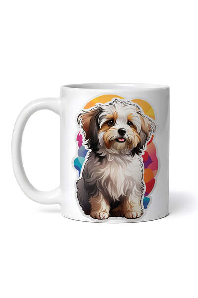 OEM Εξατομικευμένη Λευκή Κούπα, Χαβανέζικο Σκυλάκι, Inovatix®. 330ml