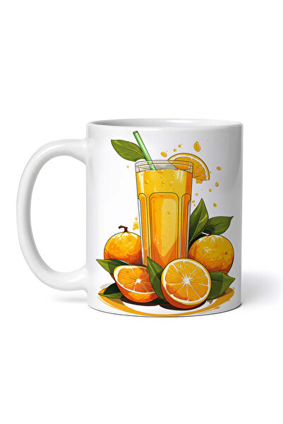 OEM Cană albă personalizată, cocktailuri cu portocale, Inovatix®. 330 ml