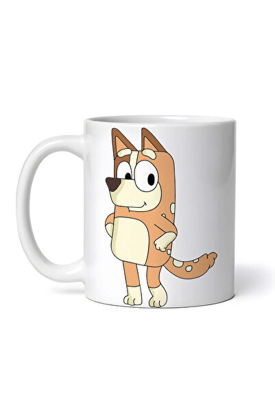 INOVATIX Personalized white mug, curious Chilli Heeler, INOVATIX®. 330 ml