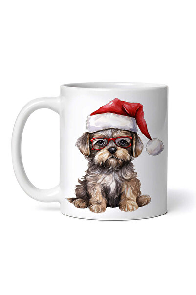 OEM Εξατομικευμένη λευκή κούπα, Sad Christmas Dog, INOVATIX®. 330ml