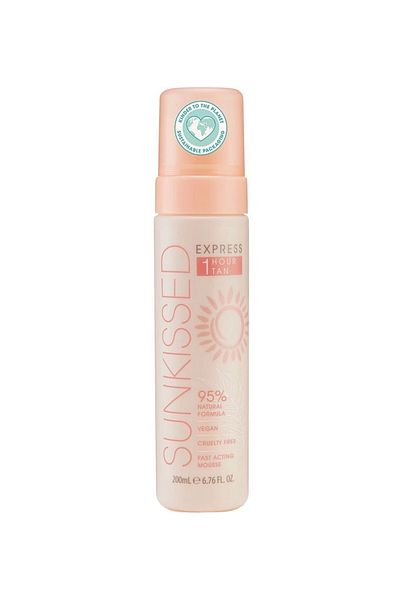 Sunkissed Self-tan Professional Self-tanning Foam, 1h Tan, 95% Ingredients, 200 ml